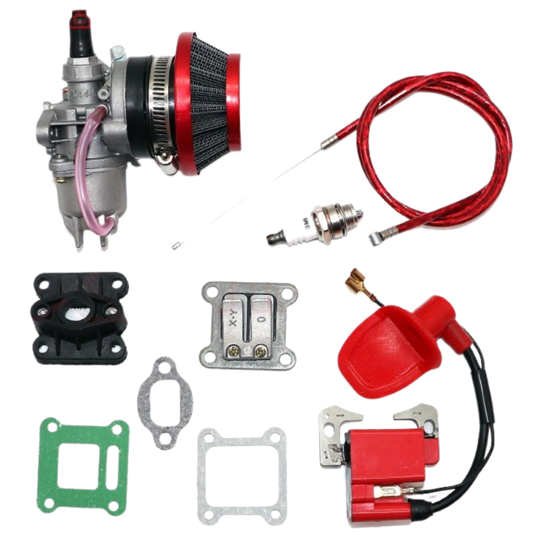 Motorcycle carburetor kit w air filter for go kart ATV 47 49 cc 2-stroke engines