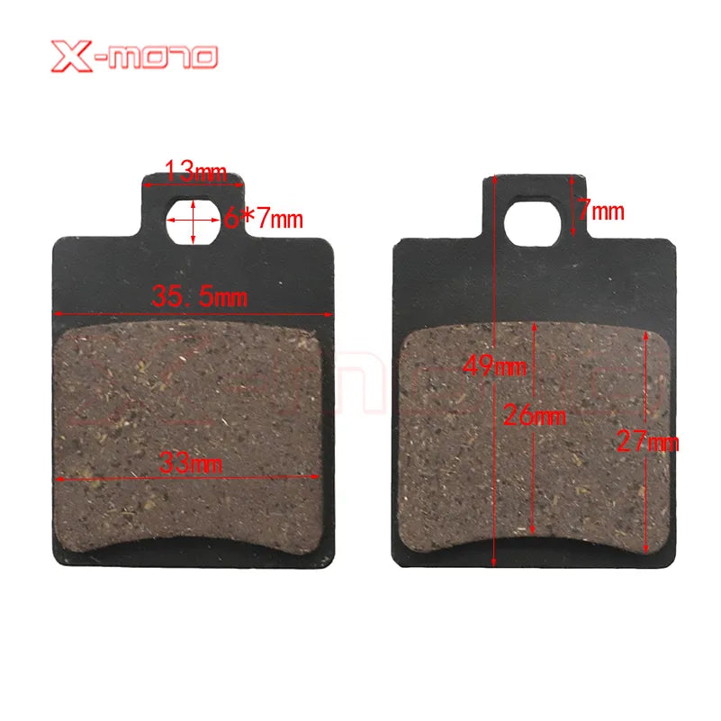 Motorcycle Front-Rear Brake Pads 50-250cc ATV Quad Go Kart Dirt Pit Bike scooter