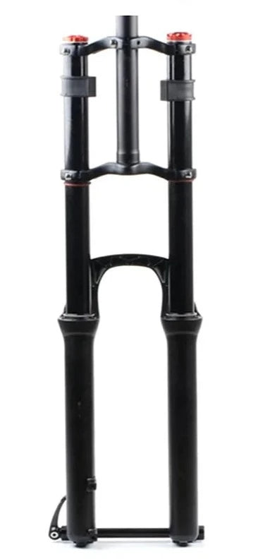 Horquilla MTB para bicicleta de montaña, suspensión 26-27,5-29er, magnesio, doble hombro, aire-aceite