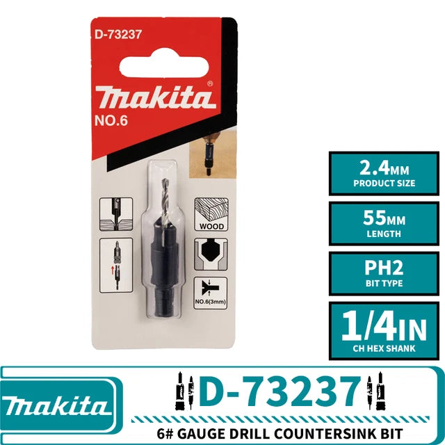 Makita D-73209 D-73215 D-73221 D-73237 D-73243 D-73259 Broca de taladro de calibre