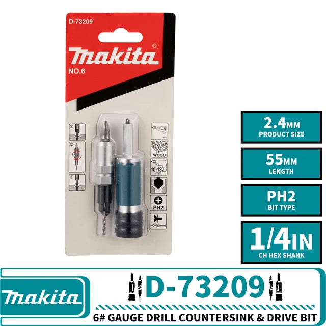 Makita D-73209 D-73215 D-73221 D-73237 D-73243 D-73259 Broca de taladro de calibre