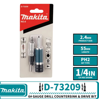 Makita D-73209 D-73215 D-73221 D-73237 D-73243 D-73259 Broca de taladro de calibre