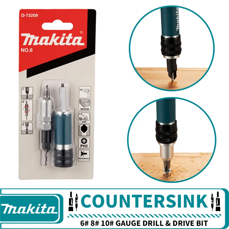 Makita D-73209 D-73215 D-73221 D-73237 D-73243 D-73259 Broca de taladro de calibre