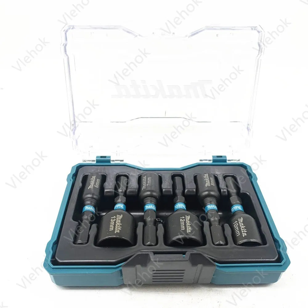 Makita E-18035 Jeu de poignées de tournevis hexagonal électrique 1/4" étui résistant aux chocs-6p