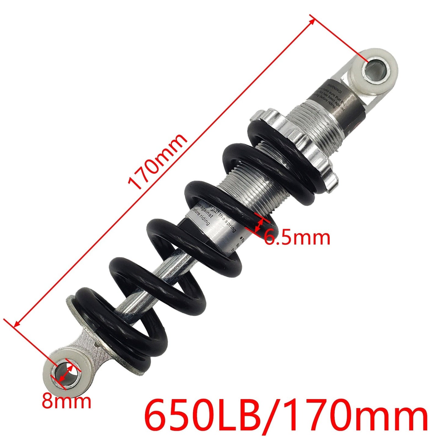 Motorcycle Shock Absorber for E-Scooter Pocket Bike 100-210mm, 650-1200lb