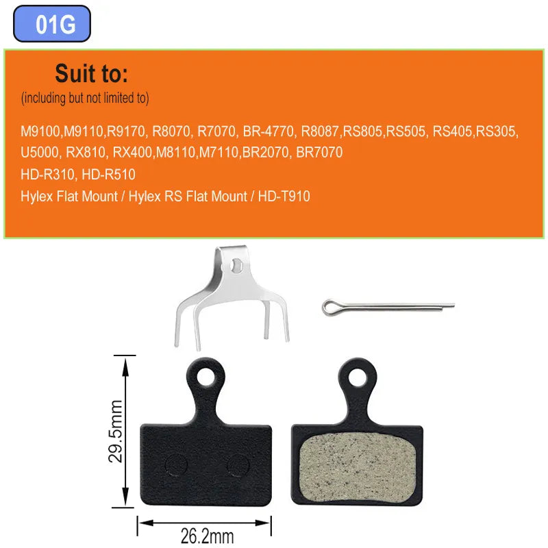 Mountain Bike MTB Brake Pads for Shimano XTR-M9100 Dura Ace R9170 GRX RX400