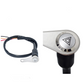 Motorcycle Handlebar Switch With LED Red Light Warning for 6.8mm Handlebars