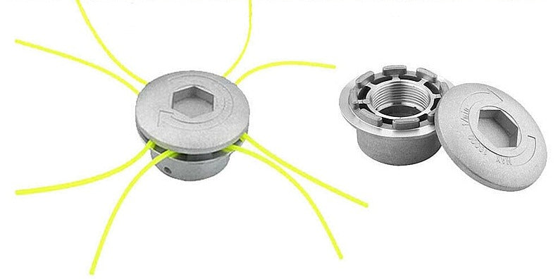 Cabezal de corte de hilo de aluminio universal para cortacésped 