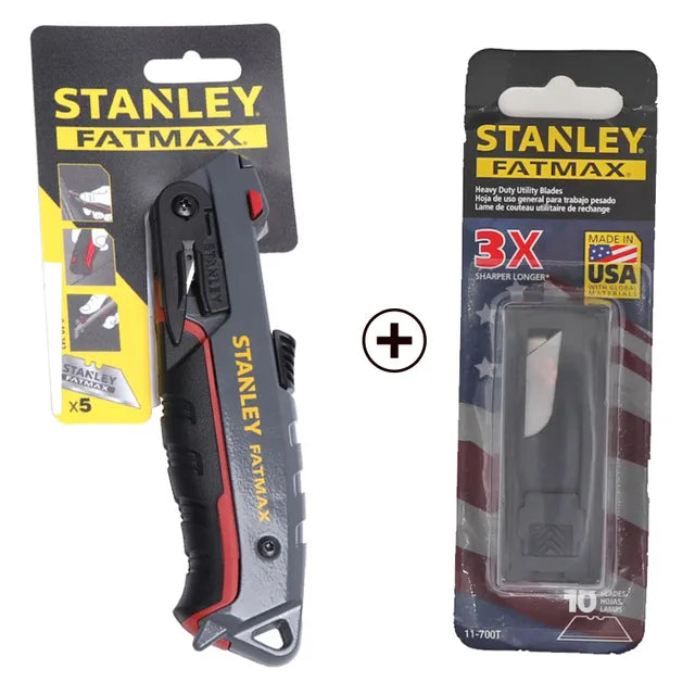 Stanley FatMax Abridor de cajas de cuchillos de seguridad de doble propósito Marca EE. UU. 10-242