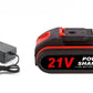 88VF-21V Battery EU Plug 1500mAh for Chainsaws String Trimmers w Charger