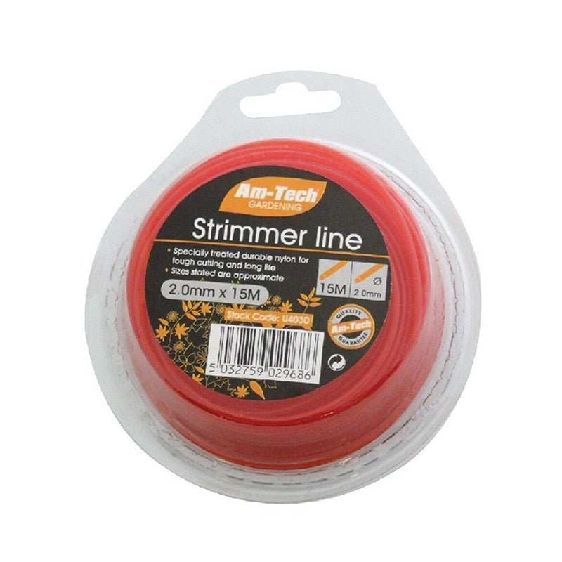 15m*2mm STRONG Strimmer Line For Tough Cutting Nylon Wire Round String Medium Electric Trimmer Lawn Mower Accessory - FMF replacement parts