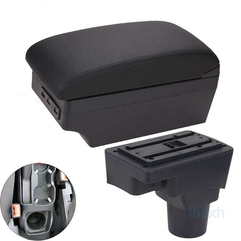 Caja de reposabrazos para coche con puertos USB para Chevrolet Sonic Aveo
