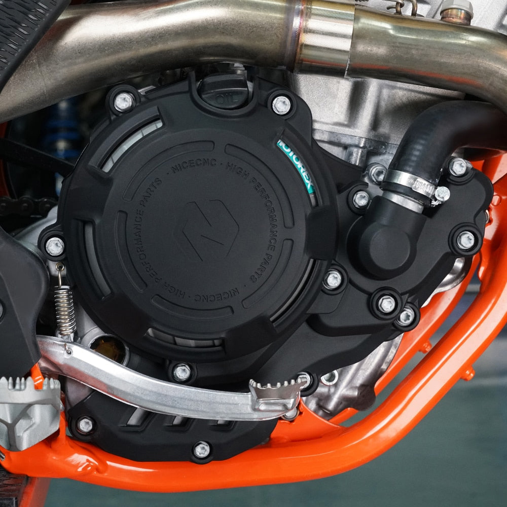 Kit tapa cárter moto y tapa embrague para Husqvarna FE KTM E-XC-FW