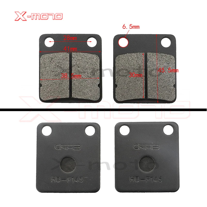 Motorcycle Front-Rear Brake Pads 50-250cc ATV Quad Go Kart Dirt Pit Bike scooter