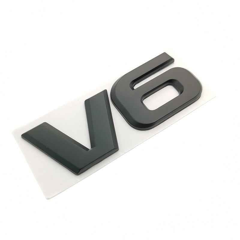 Car Auto Sticker 3D V6 Logo For Mercedes BMW Audi Ford Nissan Toyota Honda