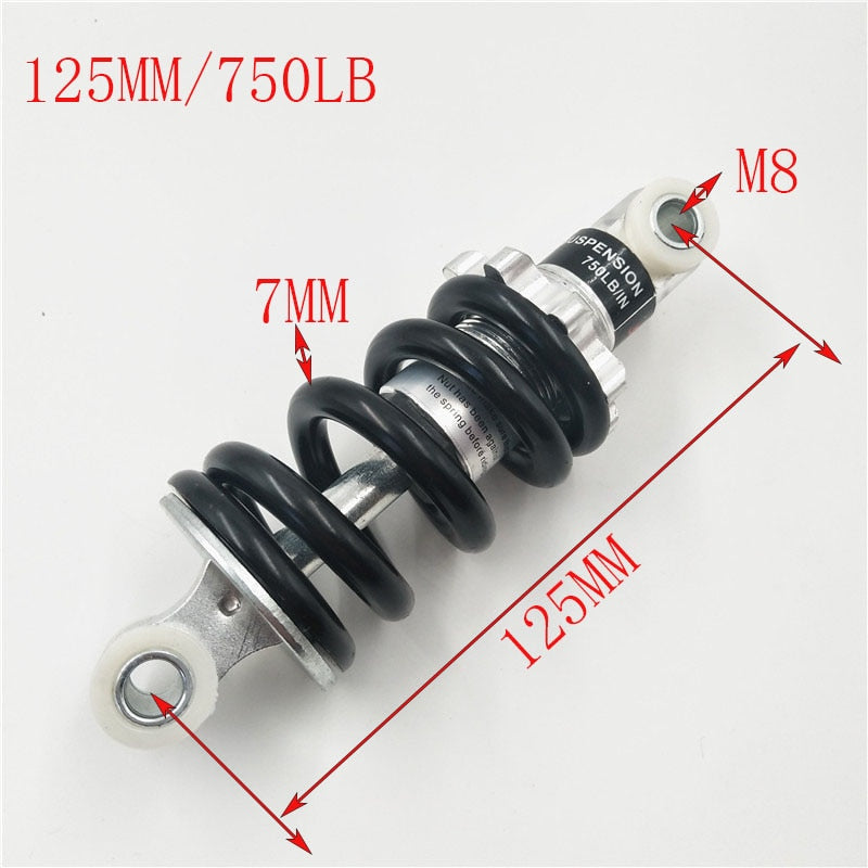 Amortiguador trasero de motocicleta 100-210mm 47-49cc para Minimoto ATV Quad E-Scooter