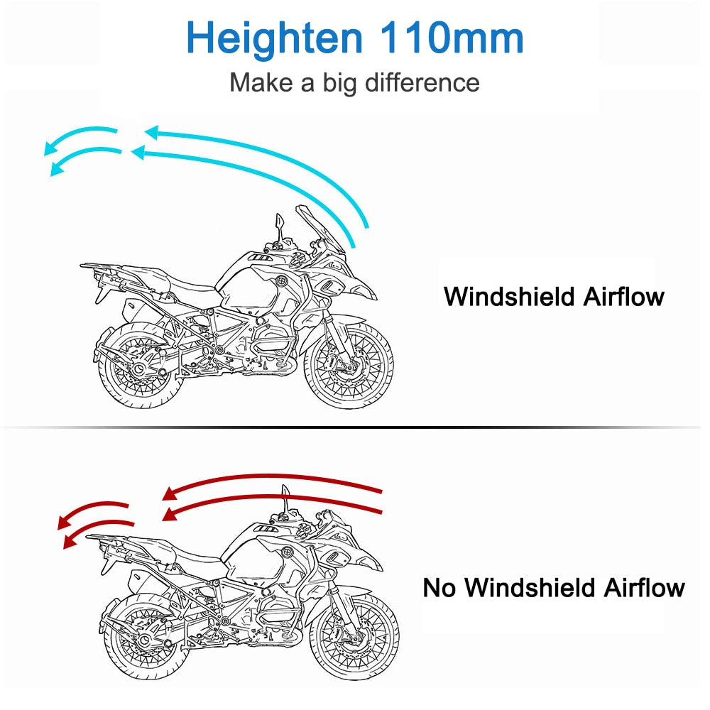 Parabrisas de motocicleta para MT07 MT09 para HONDA CBR600RR CB1000R GXSR 600 750