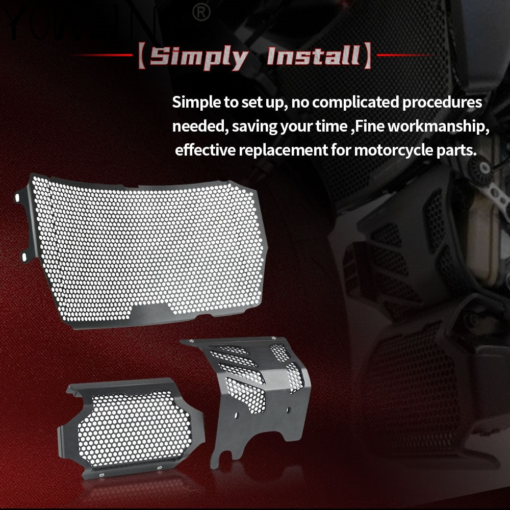 Motorcycle radiator cover for Ducati Hypermotard 939 950 SP Hyperstrada 939