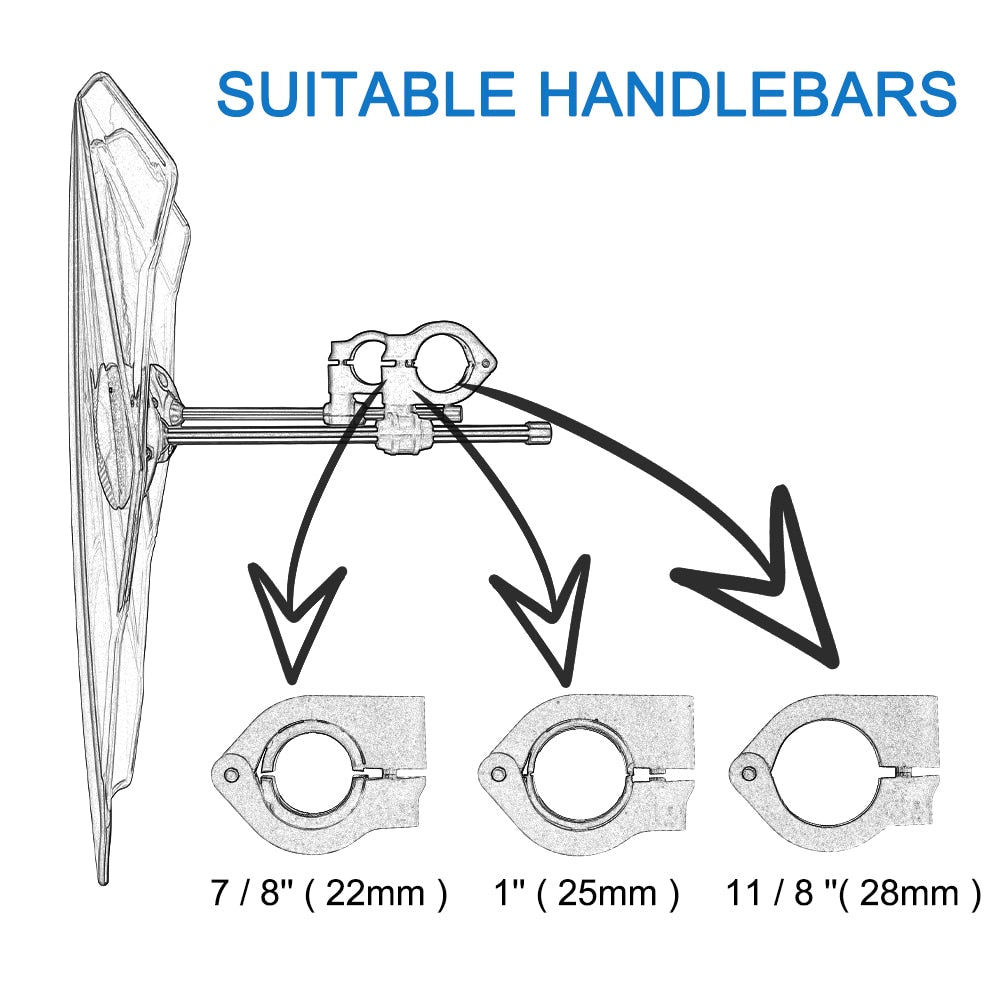 Parabrisas de motocicleta para MT07 MT09 para HONDA CBR600RR CB1000R GXSR 600 750