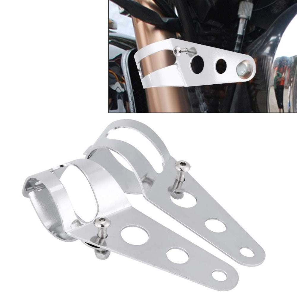 Support universel de montage de phare de moto, en alliage d'aluminium, 27-36mm 38-48mm