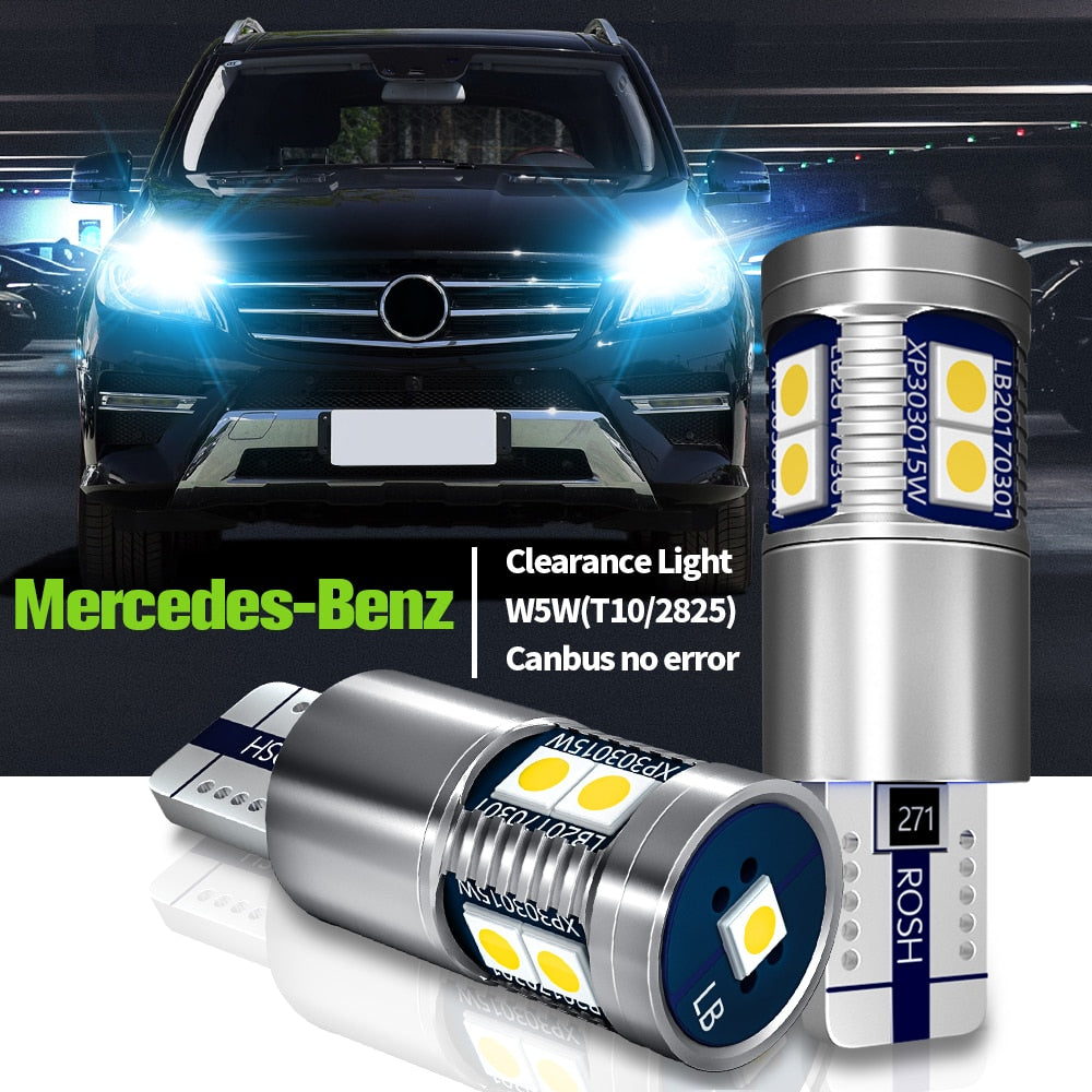 Lumières LED automatiques de voiture-Parking W5W T10 Canbus pour Mercedes Benz CLK GLK SL Class-2p 