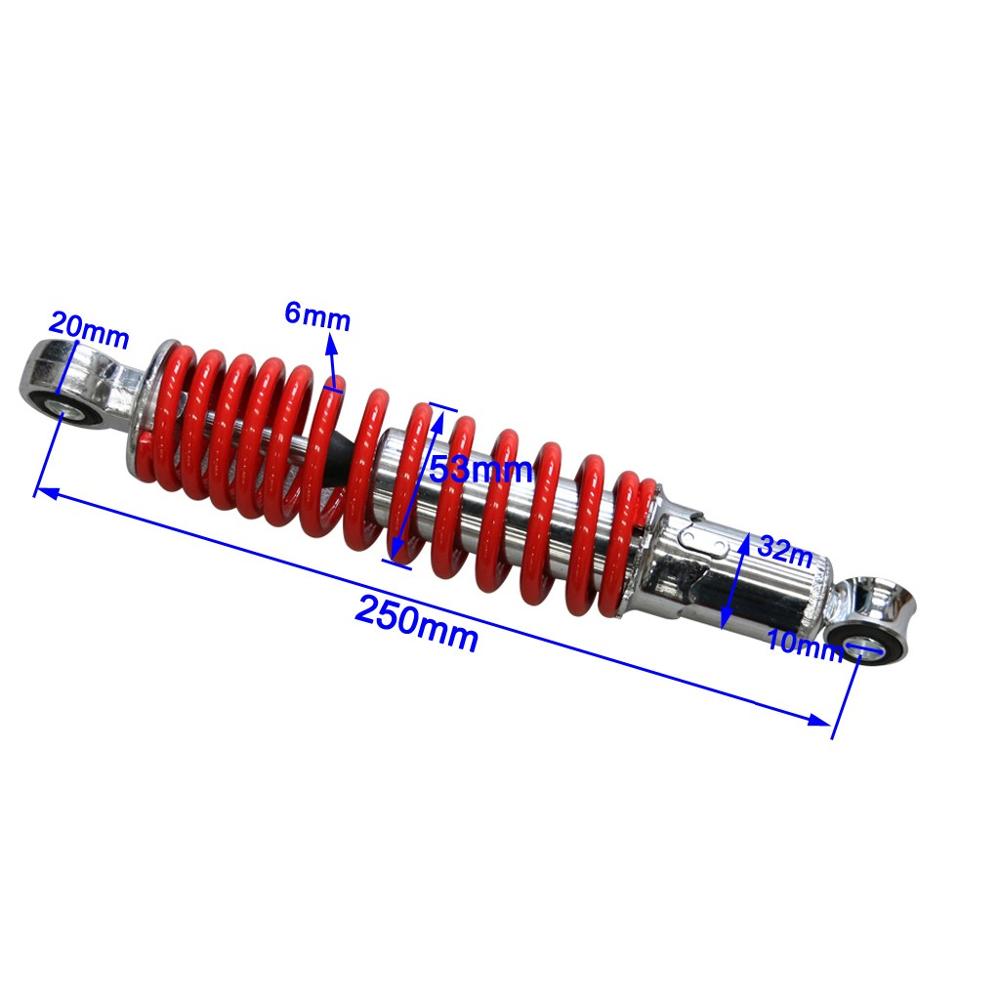 Amortiguador delantero para motocicleta 400LBS -25-29cm- 50-125cc Dirt Bike ATV Go Kart