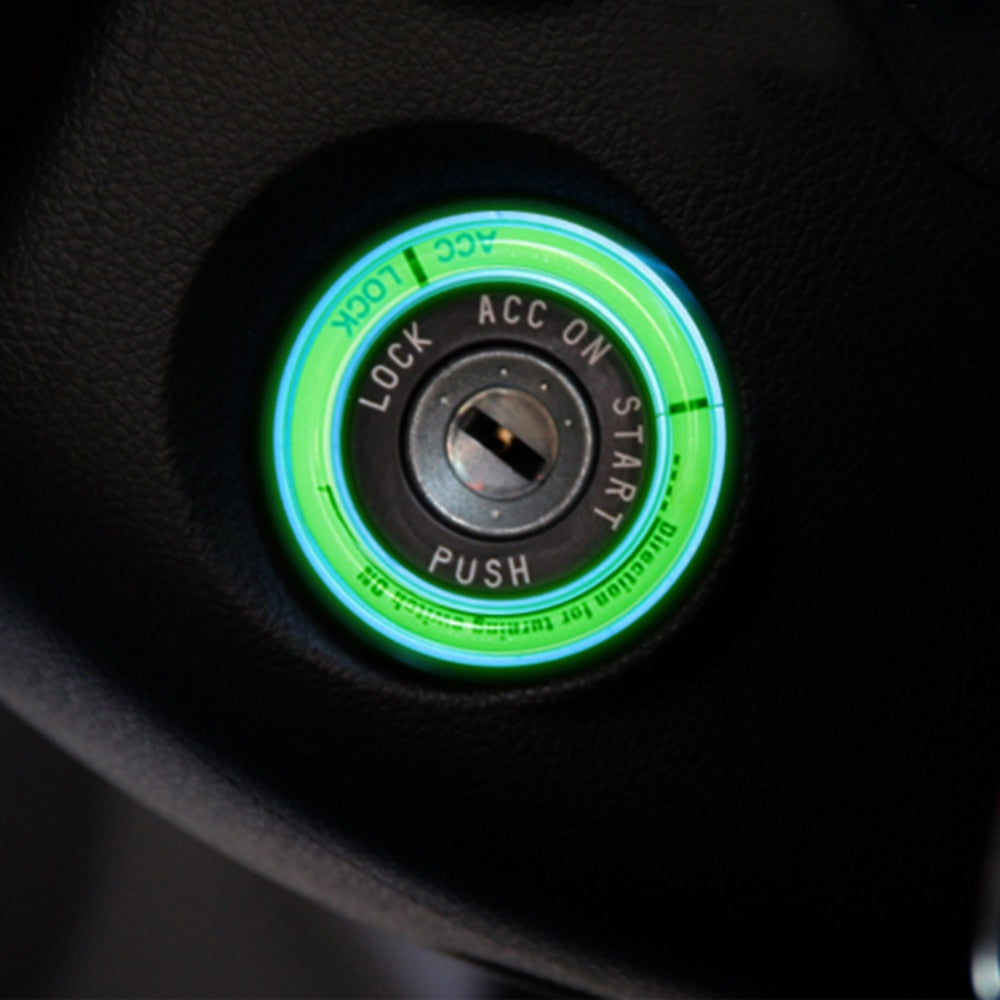 Decoración de la cubierta del interruptor de encendido del coche para Toyota Corolla