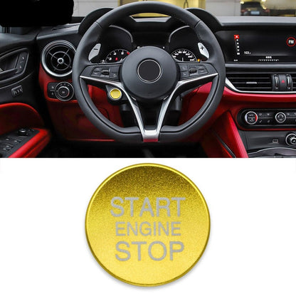 Pegatina decorativa para interruptor de apagado automático de coche, para Alfa Romeo Mito 159 147 Giulietta Stelvio 