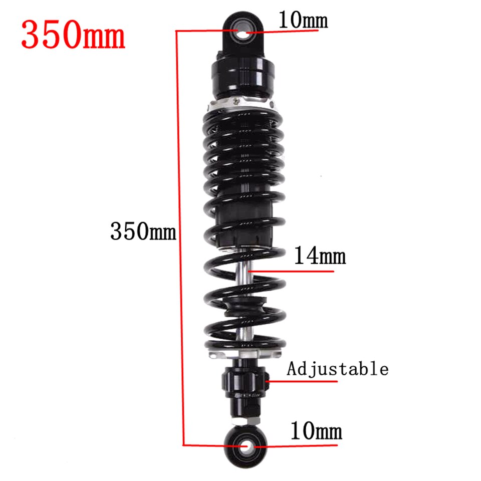 Amortisseur d'air arrière réglable pour moto, pour Honda, Yamaha, Kawasaki, Suzuki, 270-360mm