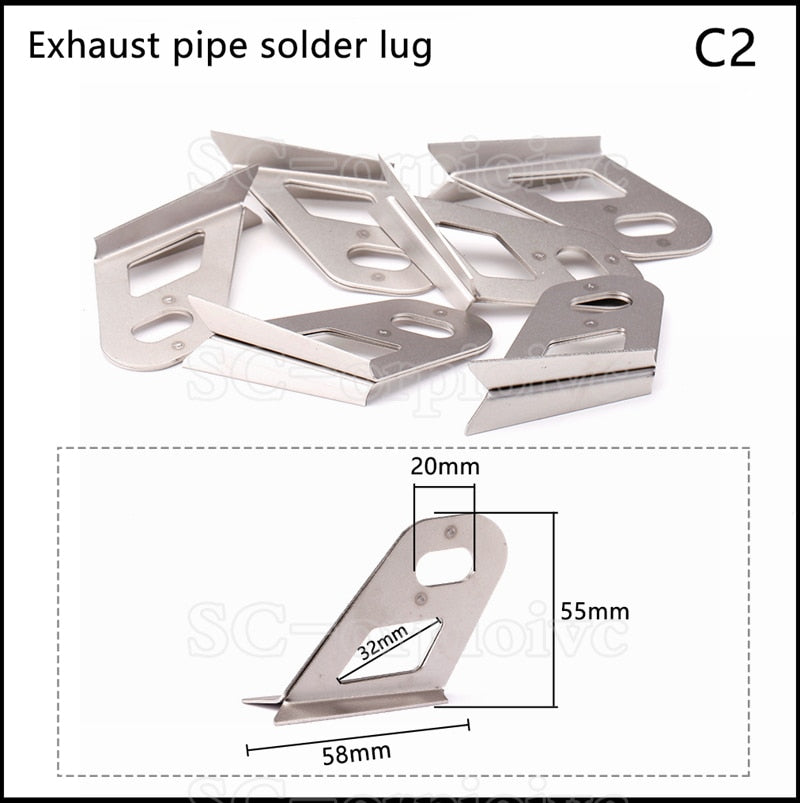 Motorcycle Exhaust Pipe adapter installment accessories & tools 60-51mm 51-38mm