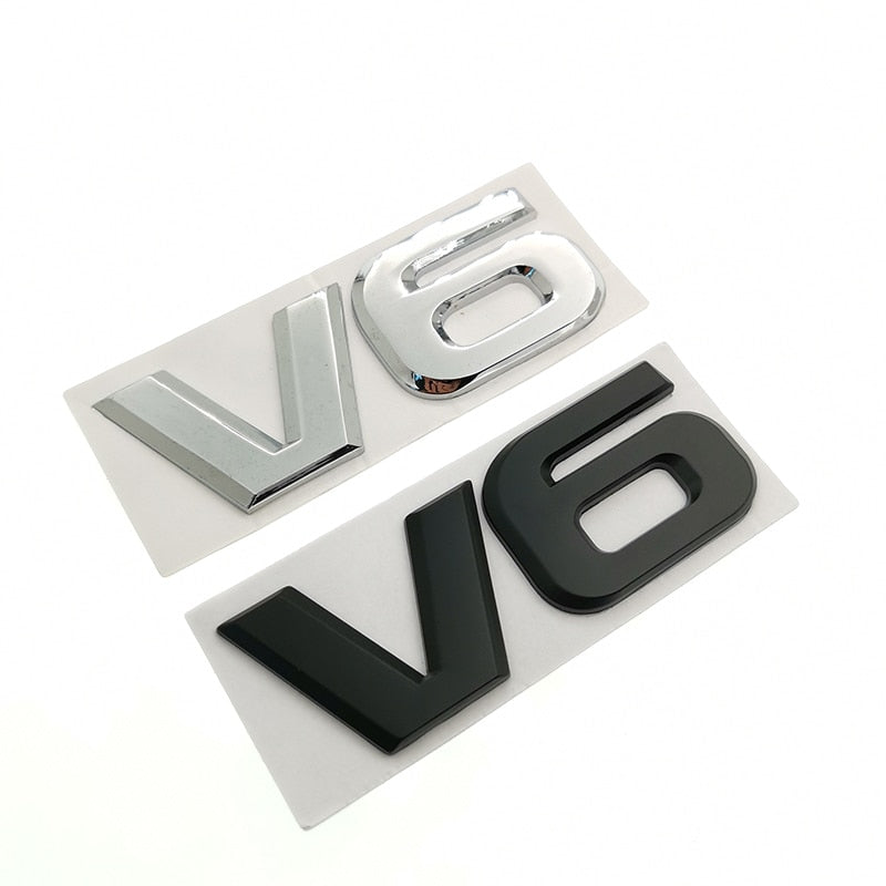 Autocollant automatique de voiture Logo 3D V6 pour Mercedes BMW Audi Ford Nissan Toyota Honda 