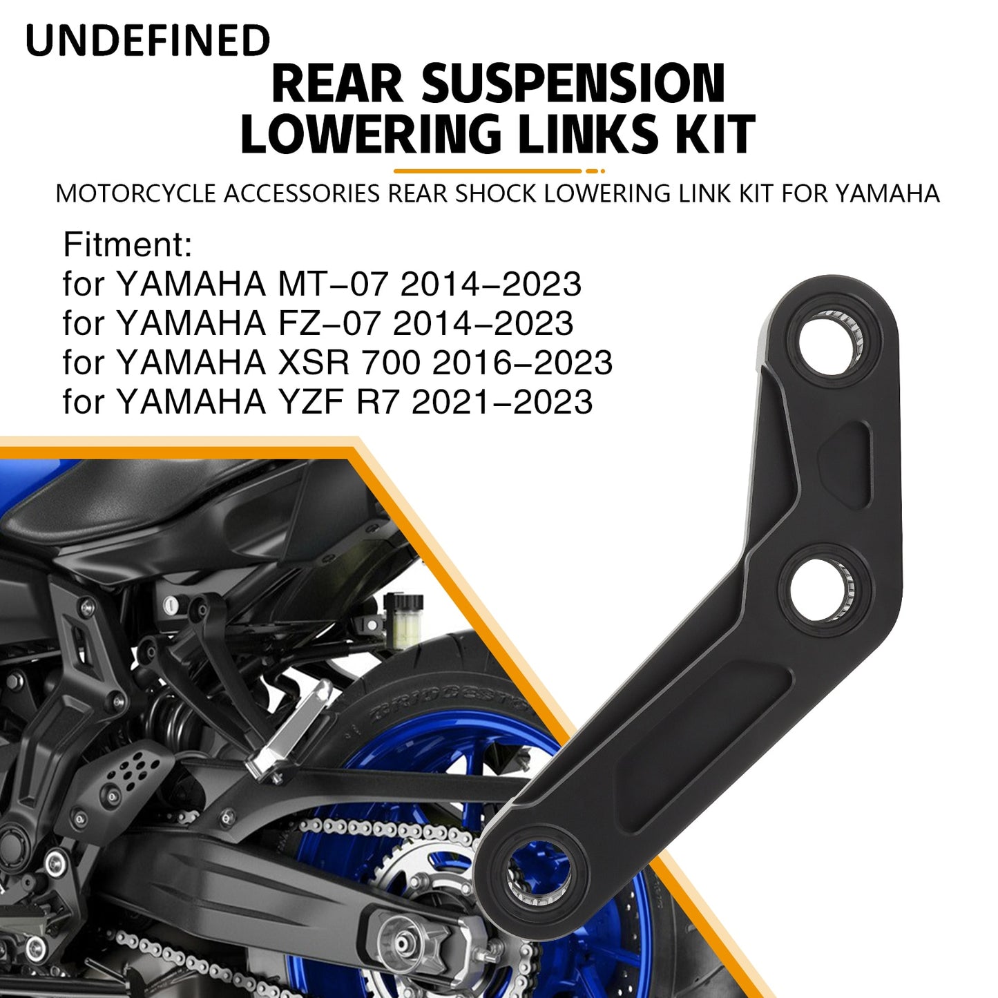 Kit de enlaces de descenso de suspensión trasera de motocicleta para Yamaha YZF R7 MT FZ 07 XSR 700