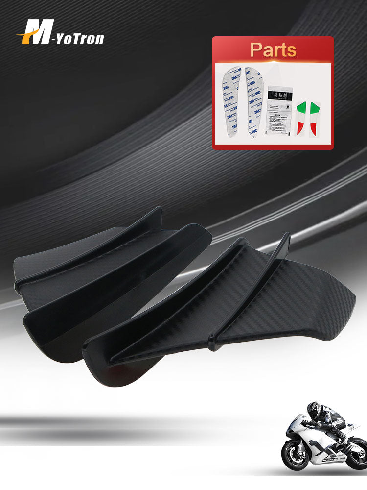 Motorcycle black aerodynamic winglet kit for Ducati Panigale 899 959 1199 1299