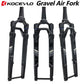 Mountain Bike MTB Gravel Suspension Fork Off-Road Air Pressure Damper Fork 700C