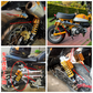 Amortiguadores de aire traseros ajustables de motocicleta para Honda Suzuki Yamaha Kawasaki BMW 125