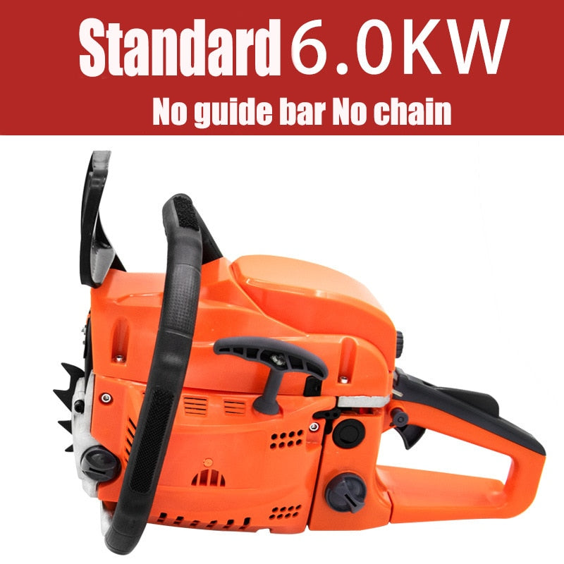 18 in Gas Chainsaw 63 cc 2-stroke engine front handle