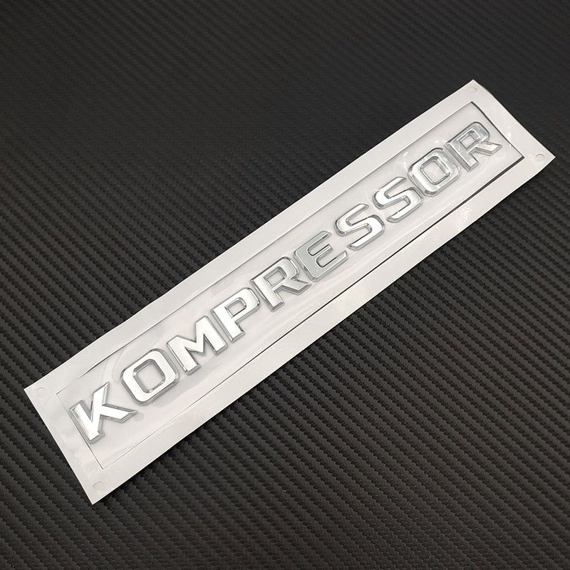 Etiqueta engomada del coche Kompressor 3D ABS para Mercedes C180 SLK200 CLS200 W203 W204 212