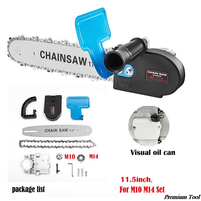 Angle Grinder to 11.5-12 In-29-30cm Chainsaw conversion Kit