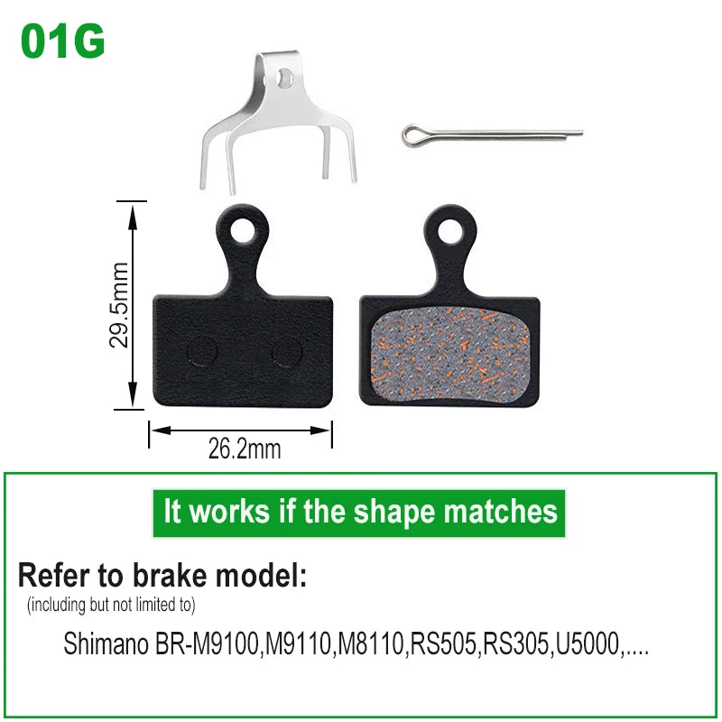 Mountain Bike MTB Brake Pads Pkg for K03S Shimano XTR M9100 M9110 Dura Ace RX400