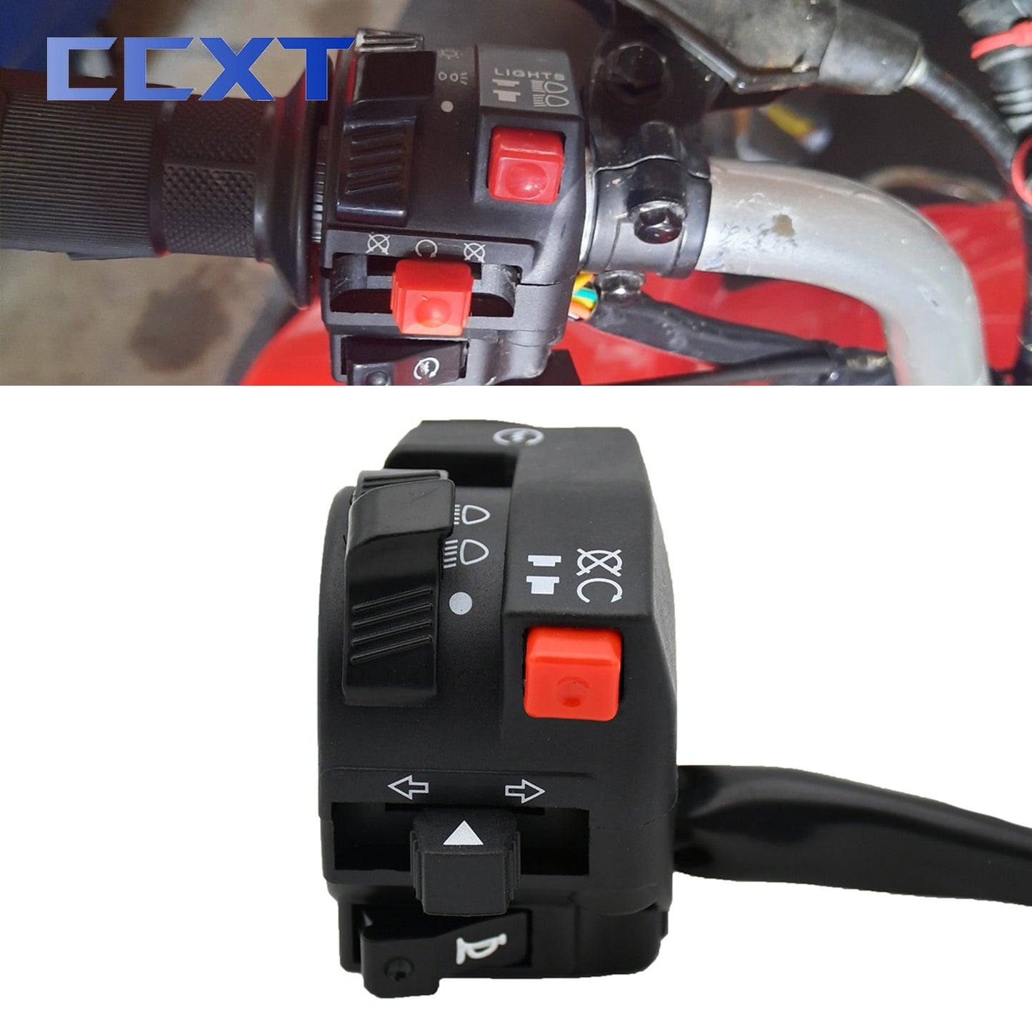 Motorcycle ignite horn signal light switch for Honda Yamaha KTM Kawasaki 22 mm