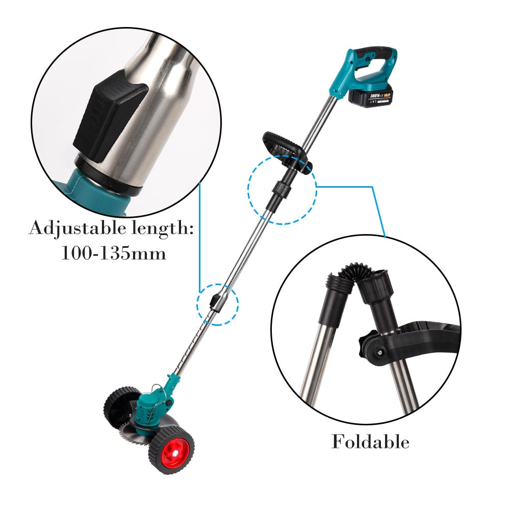 Grass Trimmer Handheld with 2 Lithium Batteries and 8 Accessories set