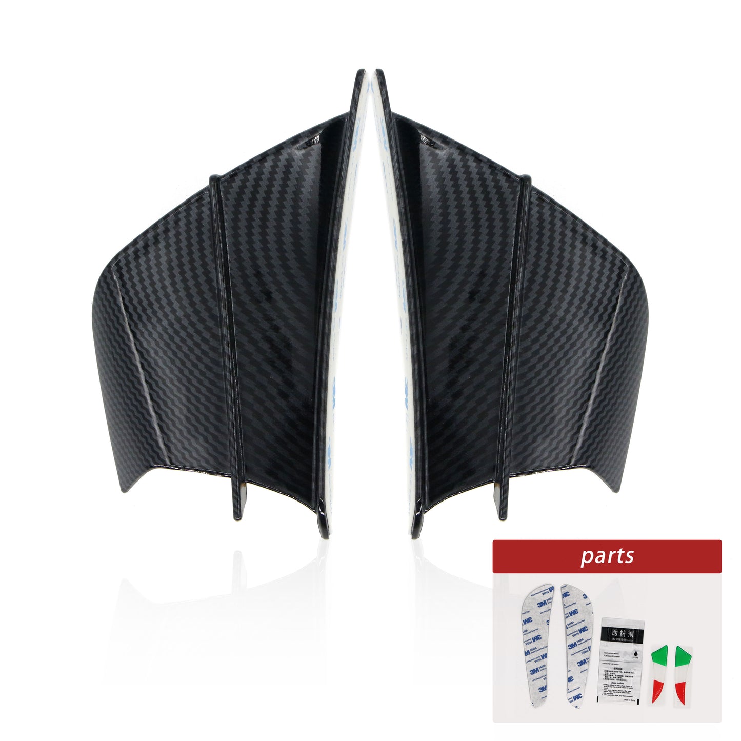 Kit d'ailes aérodynamiques noires pour moto, pour Ducati Panigale 899 959 1199 1299