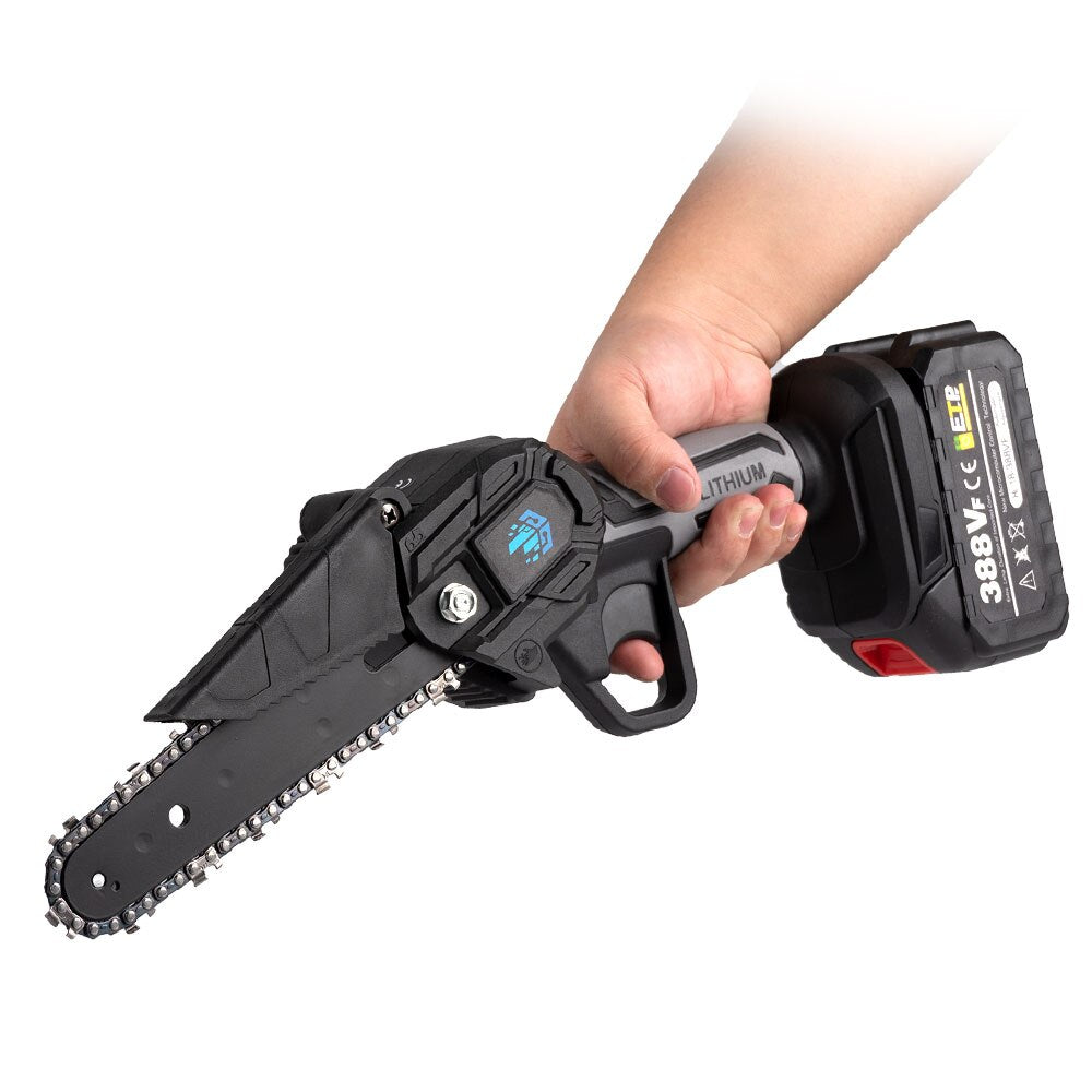 6 In 3000W Battery Chainsaw with Batteries and Charger - Compatible w Makita 18V