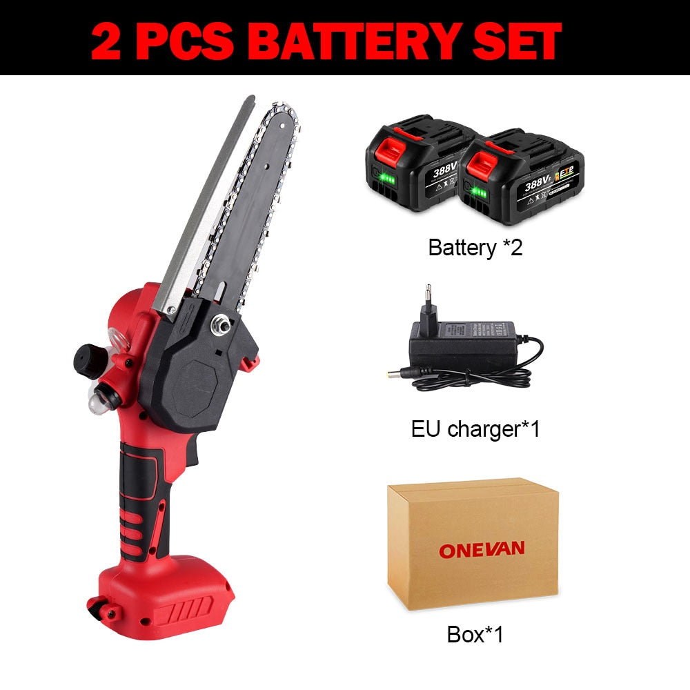 6 In 3000W Brushless Battery Cordless Chainsaw Makita 18V Battery compatible