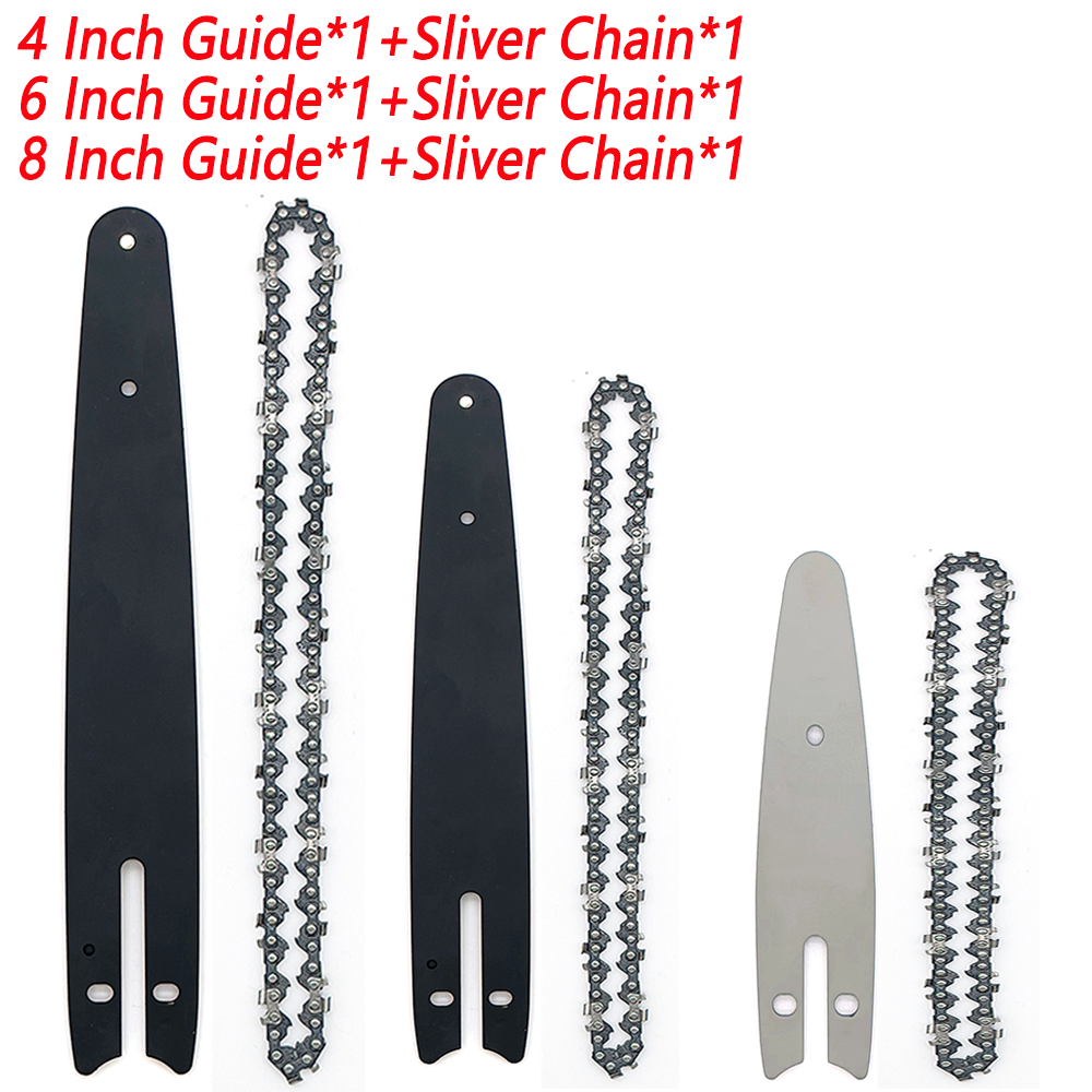 Chainsaw Chains 4 6 8 In for Battery Chainsaw 4 6 8 Inch Guide Bars