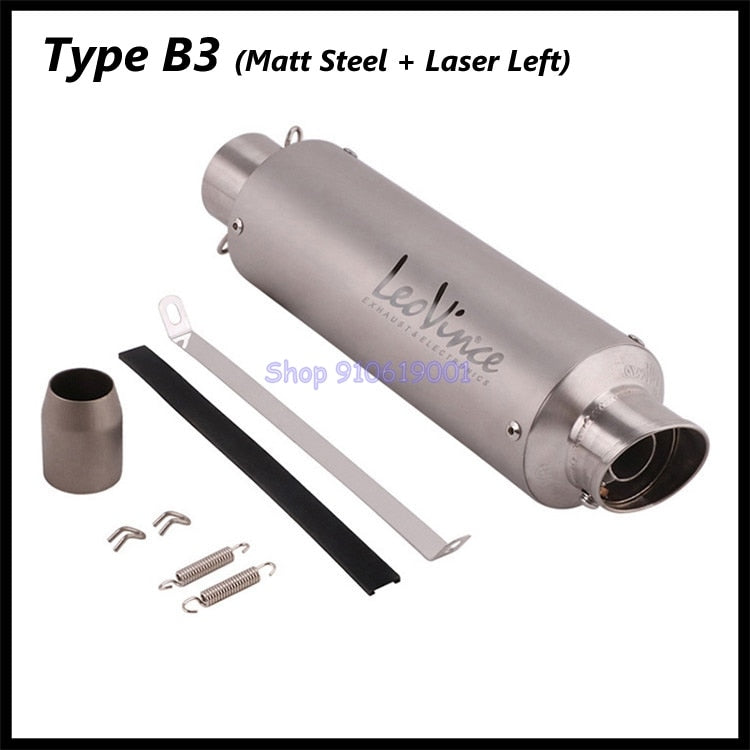 Motorcycle exhaust muffler LeoVince laser making L-R for 51 mm pipes