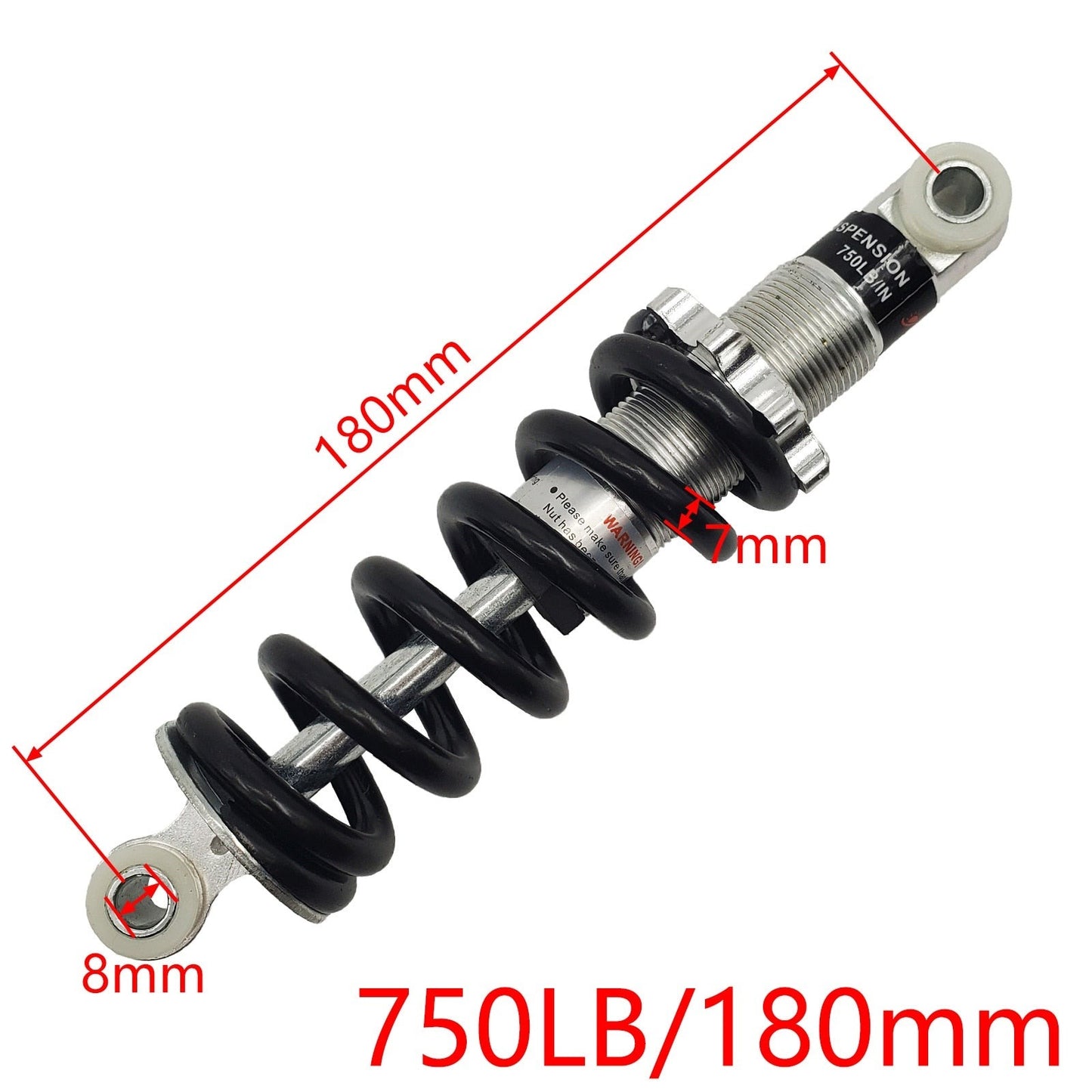 Motorcycle Shock Absorber for E-Scooter Pocket Bike 100-210mm, 650-1200lb