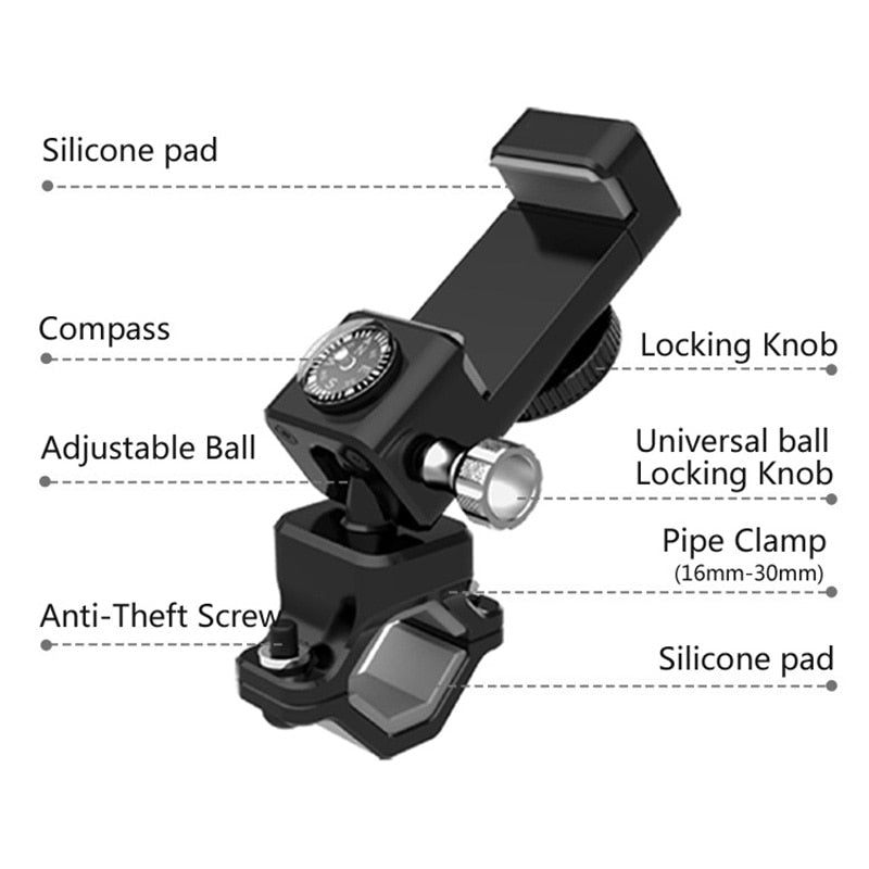 Soporte de teléfono para motocicleta, soporte GPS para Suzuki DL650 V-strom 650 XT 2022