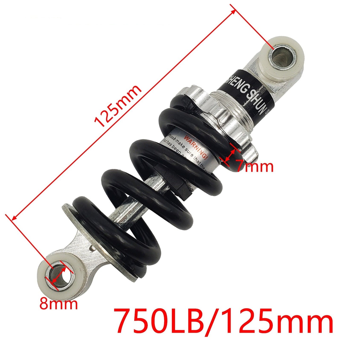 Motorcycle Shock Absorber for E-Scooter Pocket Bike 100-210mm, 650-1200lb