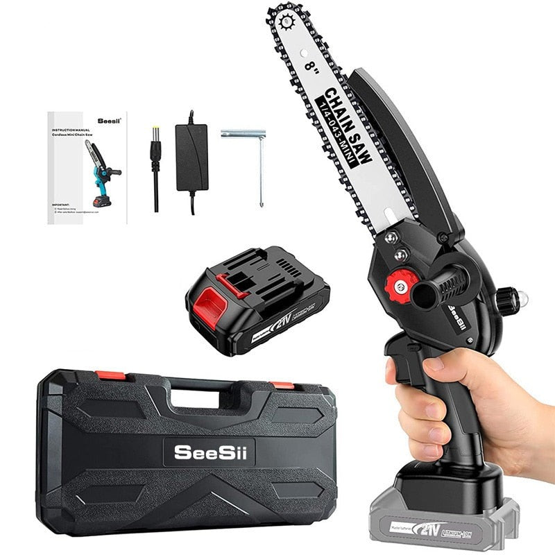 8 in 1500w Chainsaw Brushless Cordless w Batt-Charger